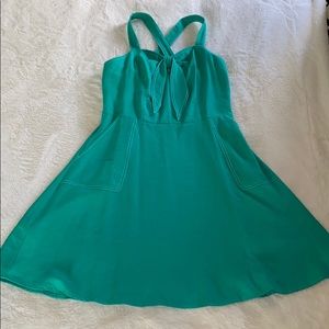 Green midi dress!
